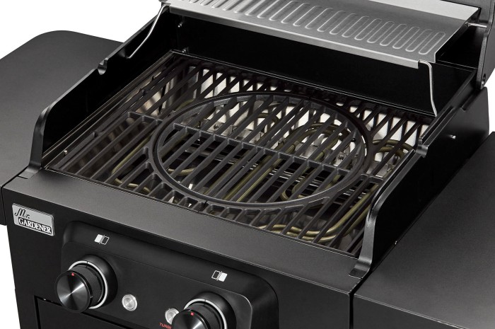 Mr. Gardener Elektrogrill Oregon, 50 x 39 cm, 4500 W, schwarz, 9751
